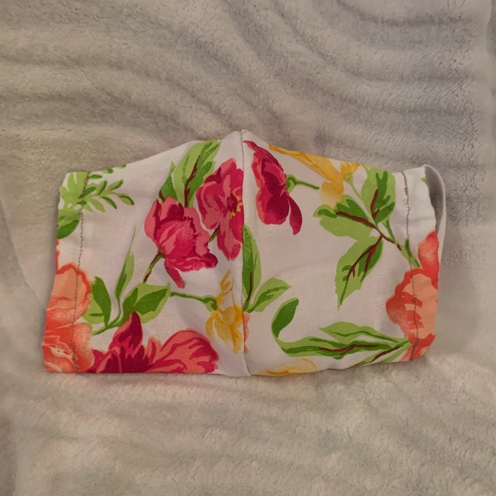 Floral face mask handmade